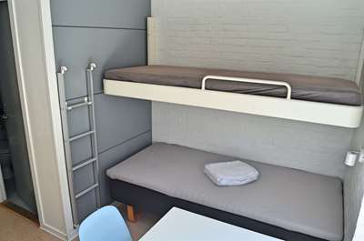 Køjeseng på et af værelserne